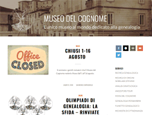 Tablet Screenshot of museodelcognome.it